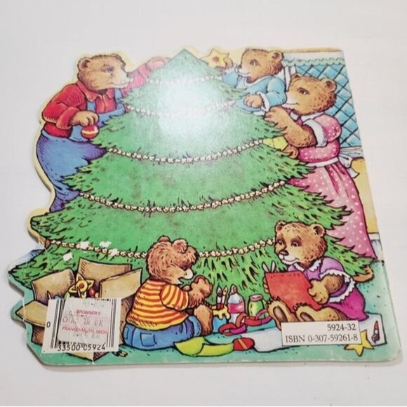 Vintage 1983 The Christmas Tree Book Bears Children's Picture Book - Picture 5 of 6